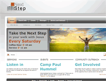 Tablet Screenshot of nextstepchurch.org
